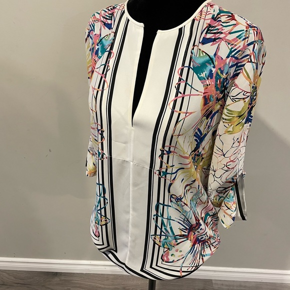 BCBG MaxAzria Haida Silky Tunic Top Size XS - Picture 4 of 16